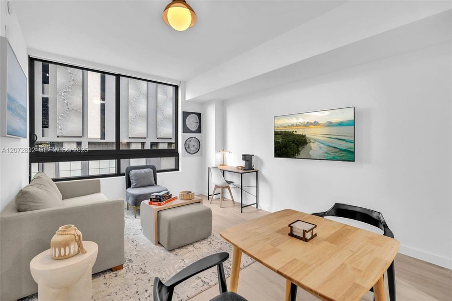 Furnished interior view inside a new home in , Miami (Image 44).