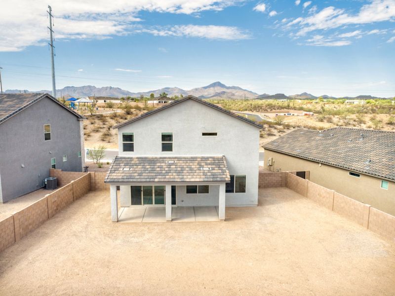 Exterior details and patio area of a home in Silverbell Ridge, Marana (Image 3). Exterior details and patio area of a home in Silverbell Ridge, Marana (Image 3).