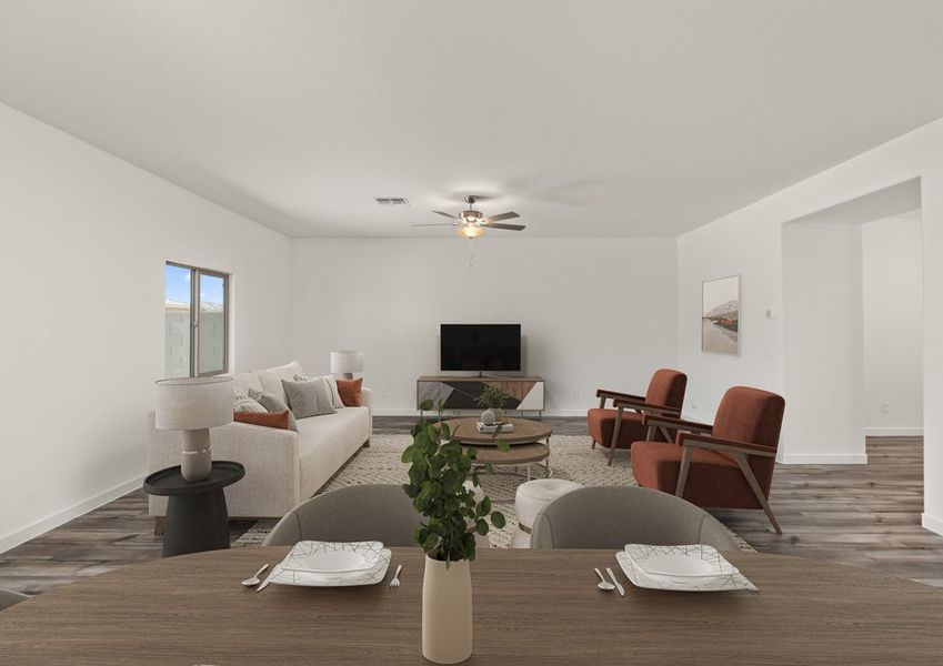 Enjoy hosting friends and family in your spacious living area. Enjoy hosting friends and family in your spacious living area.