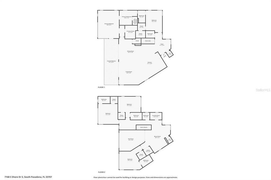 2D floor plan layout of this home in , St. Petersburg, FL (Image 8).