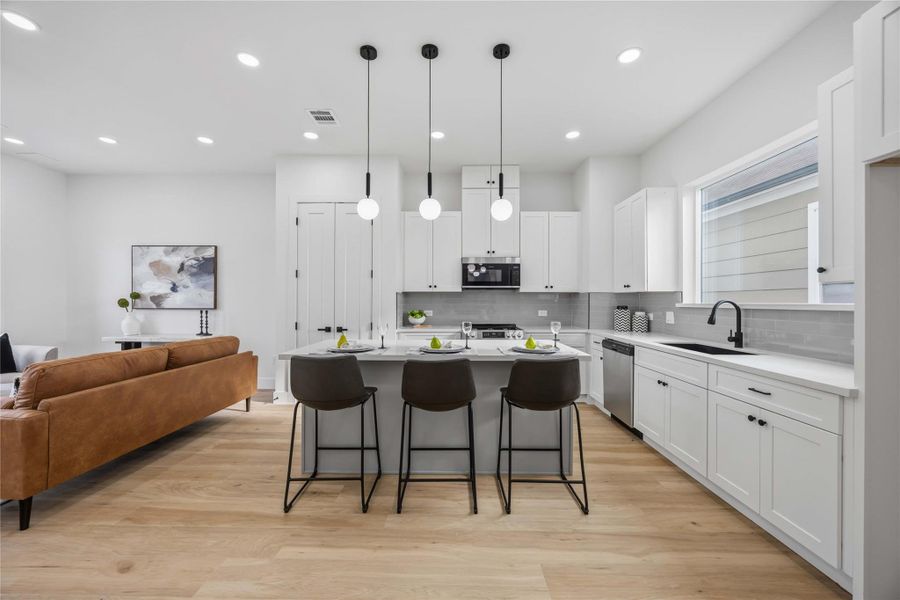 Furnished interior view inside a new home in , Houston (Image 8).