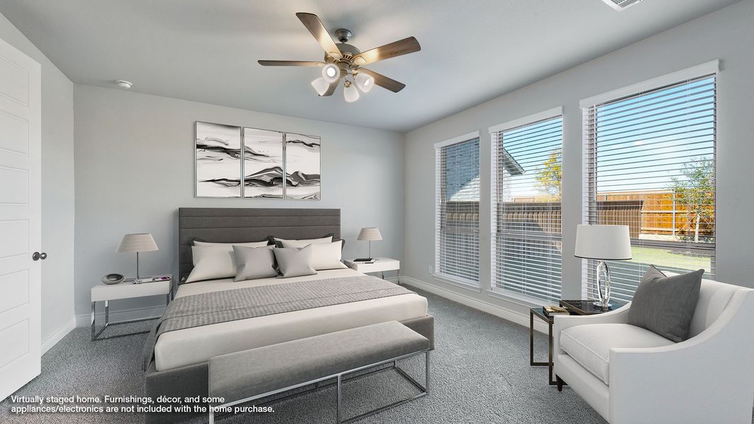 Furnished interior view inside a new home in Crosswinds, Kyle (Image 5).