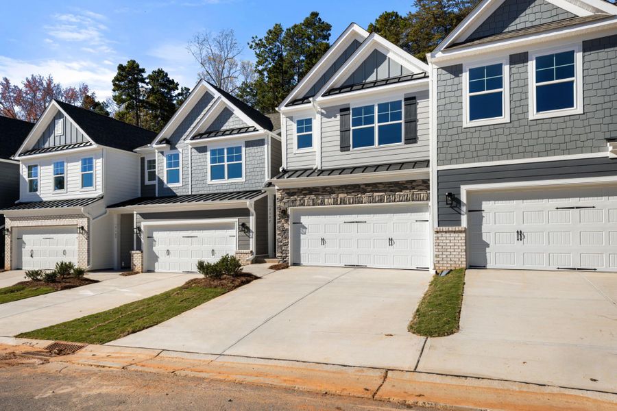 Front exterior of a new home in Harbor Crossing, Greensboro, NC, highlighting curb appeal (Image 23).