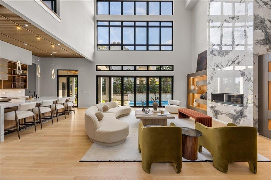 Furnished interior view inside a new home in , Marietta (Image 38).