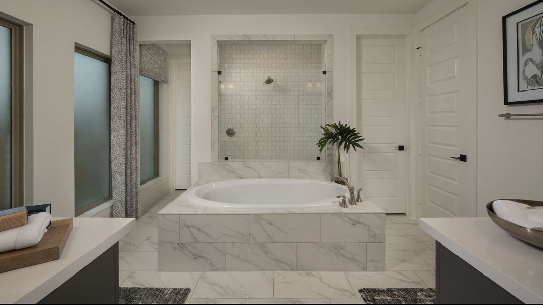 Furnished interior view inside a new home in Santa Rita Ranch Tierra Rosa, Liberty Hill (Image 9).