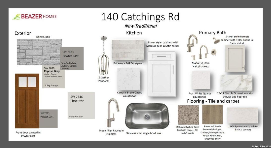 Sample of building materials used in homes in Legacy Hills, Rio Medina (Image 3). Sample of building materials used in homes in Legacy Hills, Rio Medina (Image 3).