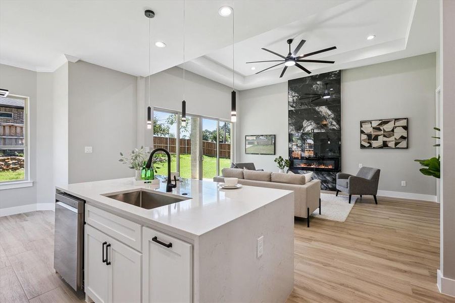 Furnished interior view inside a new home in , Arlington (Image 28).