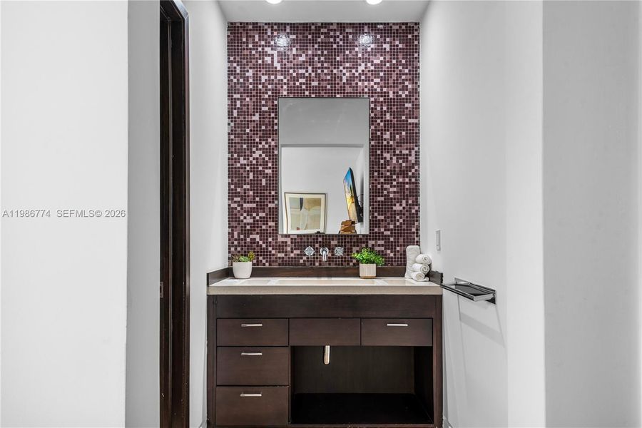 Furnished interior view inside a new home in , Miami (Image 47).