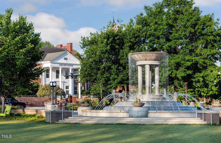 Downtown Cary Park Fountain