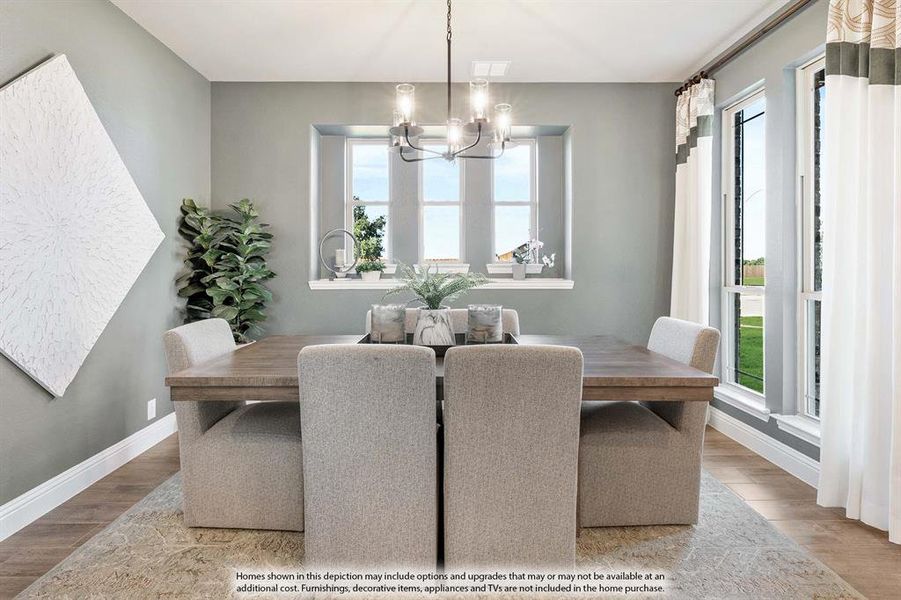 Furnished interior view inside a new home in Hayes Crossing, Midlothian (Image 15).