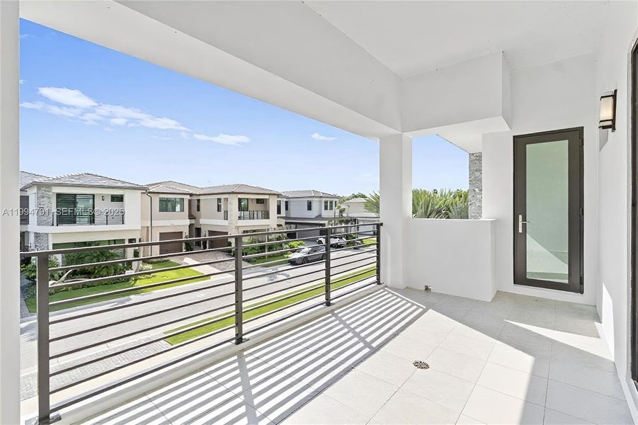 Balcony off 2nd bedroom