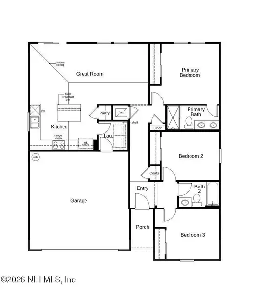 2D floor plan layout of this home in , Jacksonville, FL (Image 3).