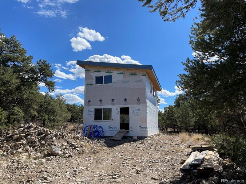 Front view of home from driveway.