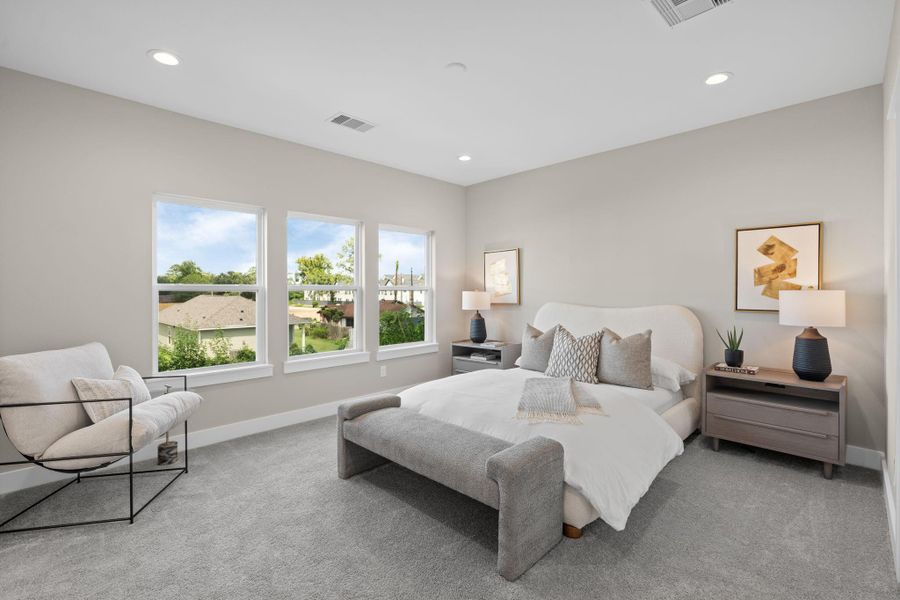 Furnished interior view inside a new home in , Houston (Image 36).