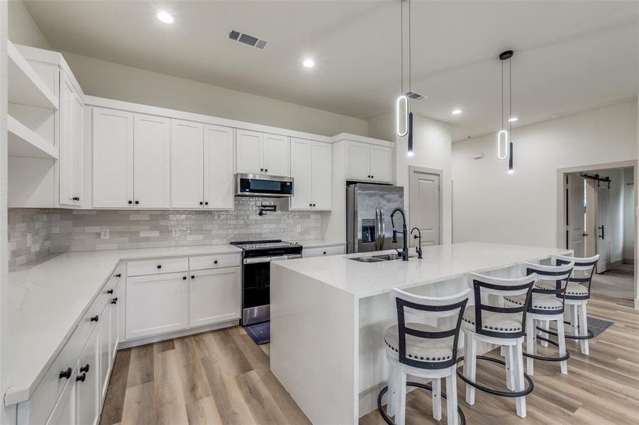 Furnished interior view inside a new home in , Dallas (Image 7).