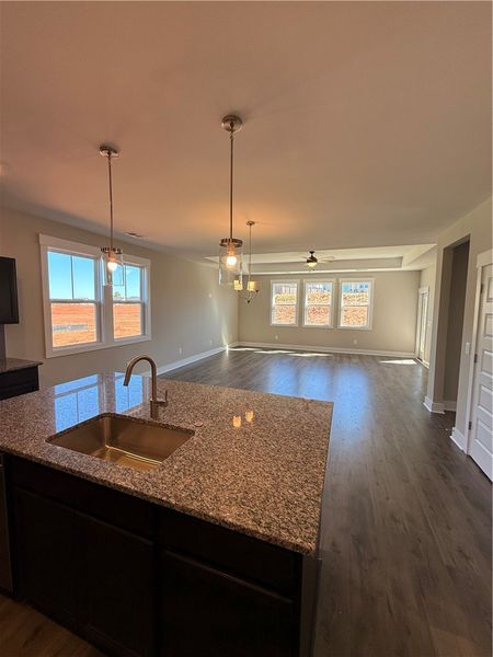 Furnished interior view inside a new home in The Meadows at Midway, Anderson (Image 6).