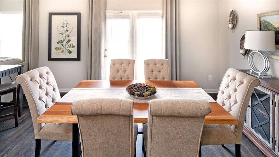 Furnished interior view inside a new home in Preserve at Dove Creek, Statham (Image 10).