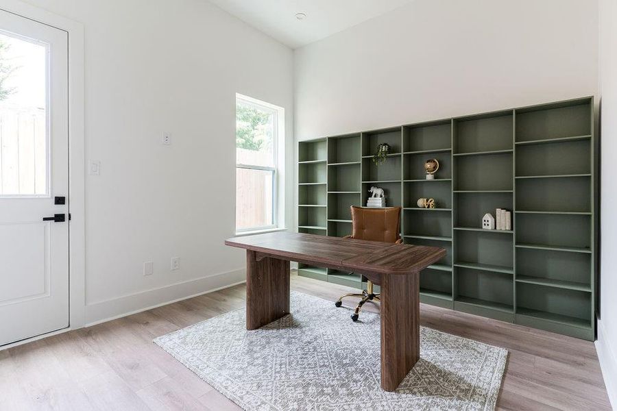 View of Study -Note that it can also function as a 4th bedroom