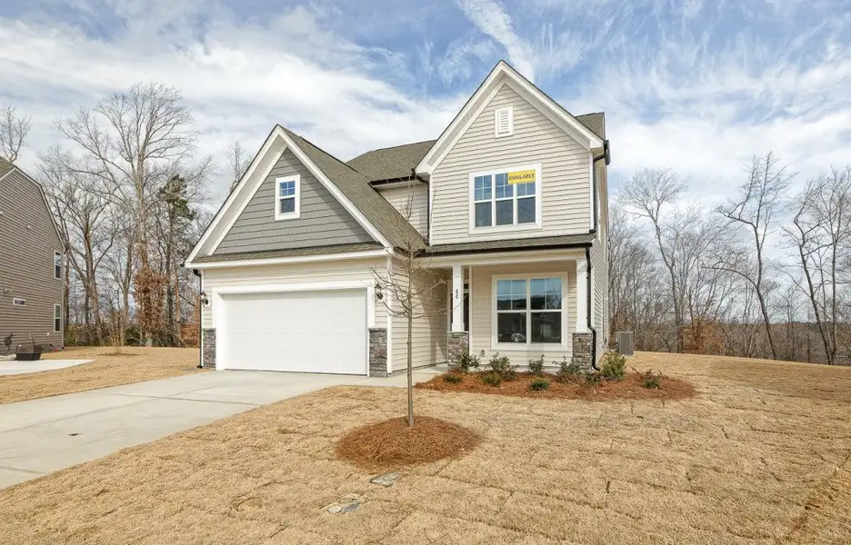 Representative exterior photo of a completed home built from the Oxford by Eastwood Homes in Caldwell Forest, Charlotte, NC (Image 2).