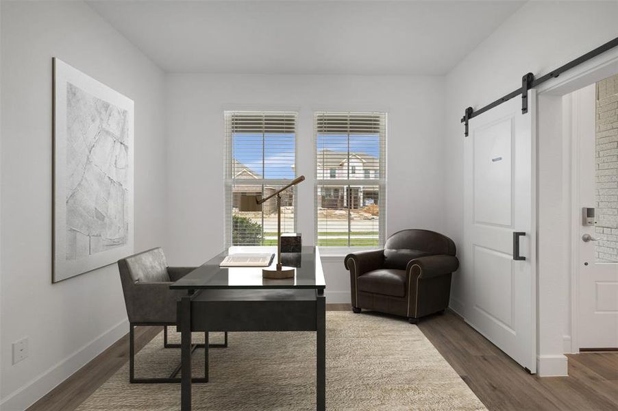 Furnished interior view inside a new home in Timberbrook, Justin (Image 29).