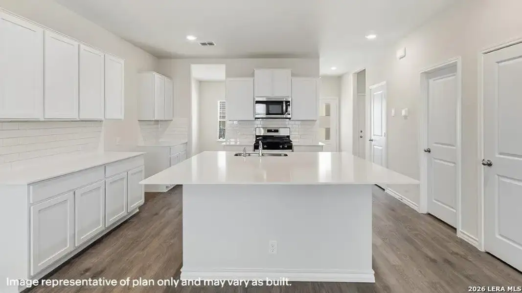 Furnished interior view inside a new home in Brookstone Creek, San Antonio (Image 4).