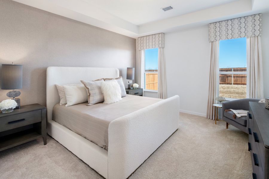 Representative furnished interior of a home built from the Salado by UnionMain Homes in Legacy Hills, Celina (Image 38).
