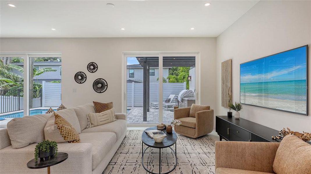 Furnished interior view inside a new home in , Sarasota (Image 9). Furnished interior view inside a new home in , Sarasota (Image 9).