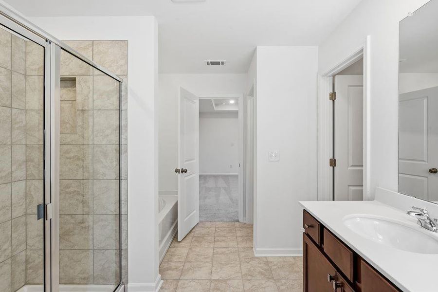 Furnished interior view inside a new home in Falls Creek, Flowery Branch (Image 9).