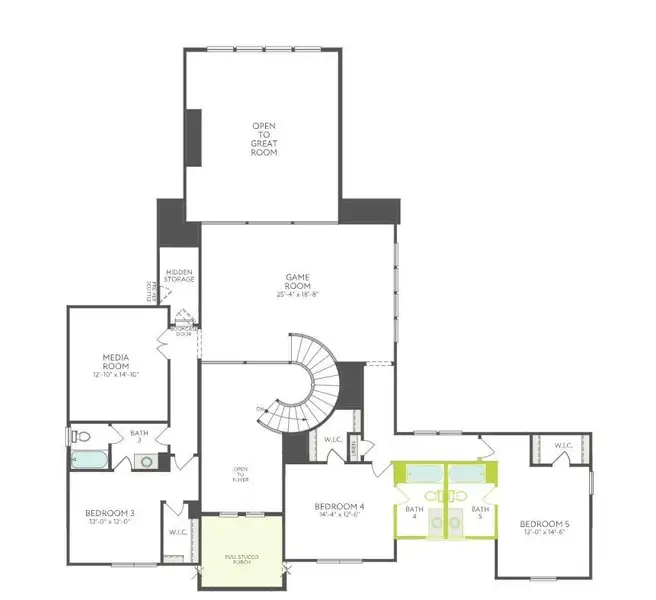 2D floor plan layout of this home in , Missouri City, TX (Image 3).