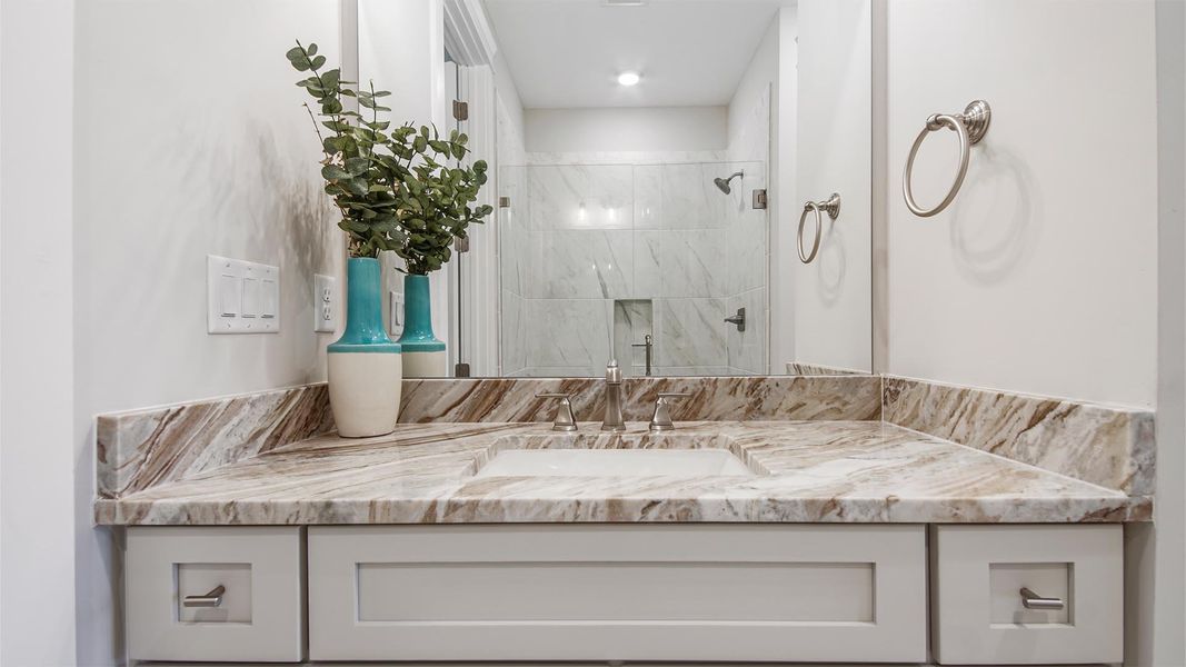 Furnished interior view inside a new home in Breakfast Point East Phase I, Panama City Beach (Image 30).