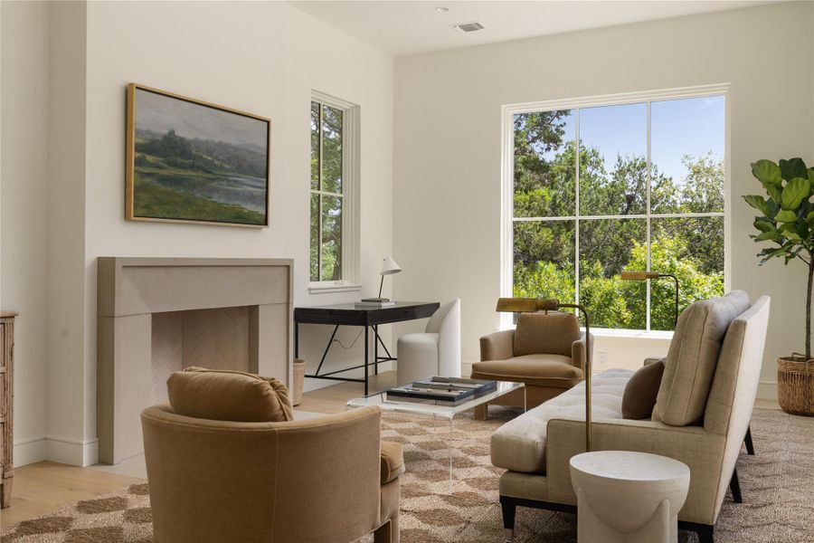 Furnished interior view inside a new home in Amarra Villas, Austin (Image 19). Furnished interior view inside a new home in Amarra Villas, Austin (Image 19).