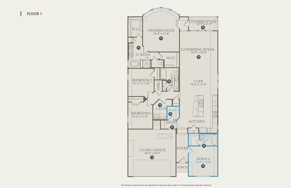 Sheldon Floor Plan, Quick Move-In Home, Floor 1