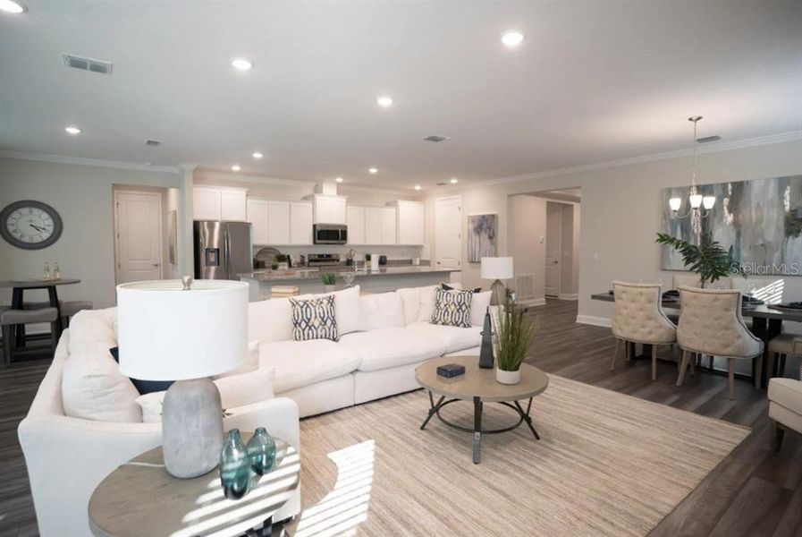 Model home - actual features may vary.