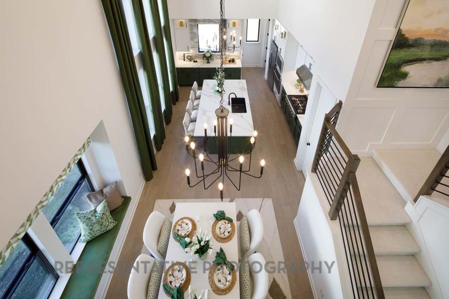 Furnished interior view inside a new home in The Highlands, Porter (Image 4).