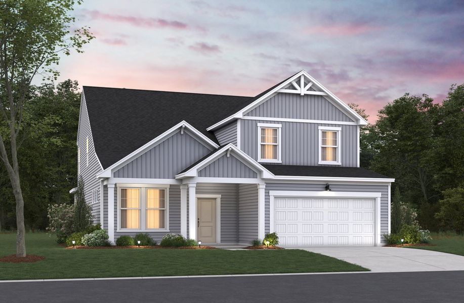 Representative exterior photo of a completed home built from the Sweetgum by Beazer Homes in The Groves of Berkeley, Moncks Corner, SC (Image 15).
