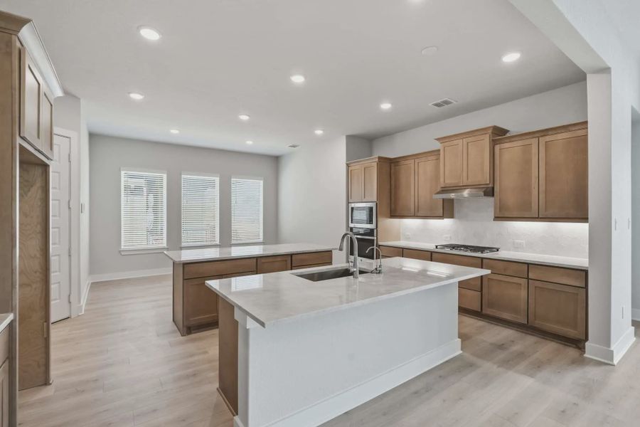 Representative furnished interior of a home built from the Layla by Chesmar Homes in Esperanza 60's, Boerne (Image 3).