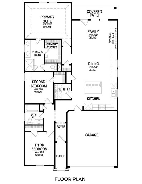 2D floor plan layout for the Kennedy Select F by First Texas Homes in The Meadows, Denton, TX (Image 5). 2D floor plan layout for the Kennedy Select F by First Texas Homes in The Meadows, Denton, TX (Image 5).
