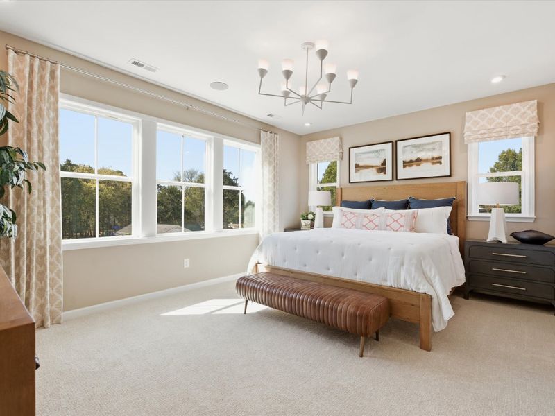 Furnished interior view inside a new home in Bellflower, Charlotte (Image 28).