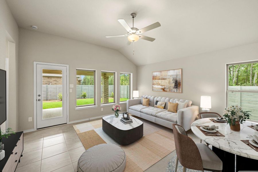Furnished interior view inside a new home in Two Step Farm, Montgomery (Image 9). Furnished interior view inside a new home in Two Step Farm, Montgomery (Image 9).