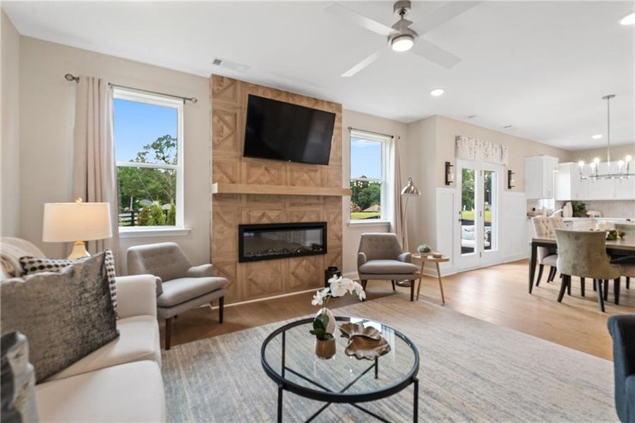 Furnished interior view inside a new home in Hickory Heights, Acworth (Image 10).