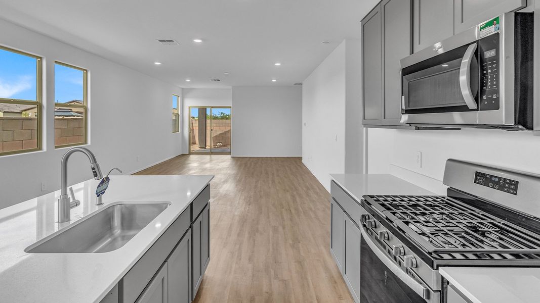 Furnished interior view inside a new home in Coronet at Gladden Farms, Marana (Image 10). Furnished interior view inside a new home in Coronet at Gladden Farms, Marana (Image 10).