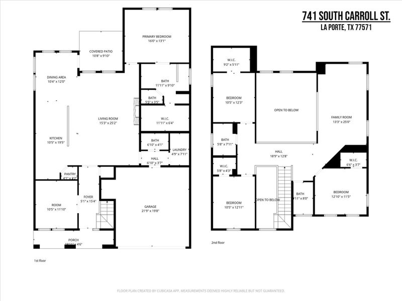 Functional first and second story floorplans