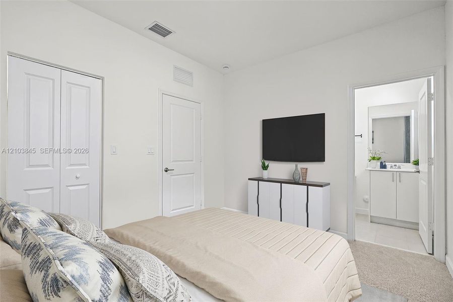 Furnished interior view inside a new home in , Homestead (Image 15). Furnished interior view inside a new home in , Homestead (Image 15).