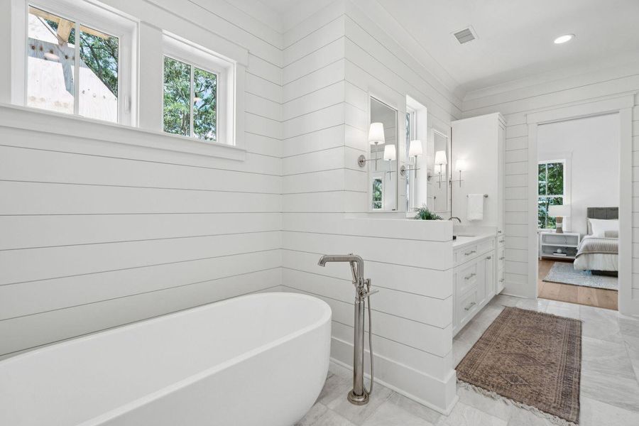Furnished interior view inside a new home in , Johns Island (Image 9).