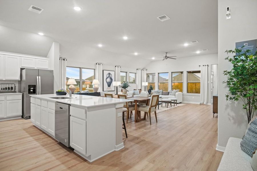 Furnished interior view inside a new home in Trinity Ranch, Elgin (Image 14).