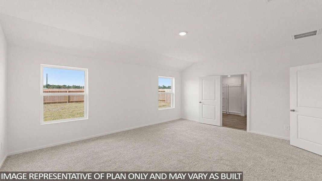 Spacious, unfurnished interior of a new home in New Waverly Station, New Waverly (Image 12).