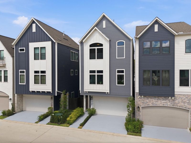 Front exterior of a new home in Spring Valley Creek, Houston, TX, highlighting curb appeal (Image 23).
