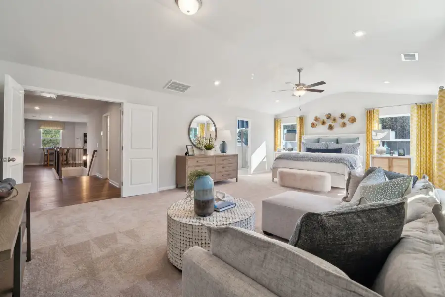 Furnished interior view inside a new home in Fallbrook Single Family Homes, Indian Trail (Image 24).