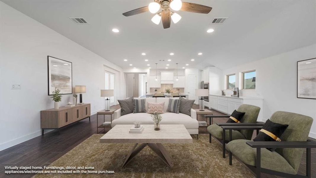 Furnished interior view inside a new home in Hillstead 50', Lavon (Image 5).