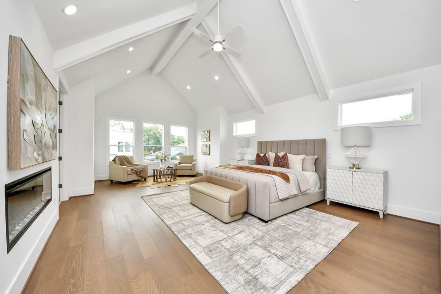 Furnished interior view inside a new home in , Houston (Image 6).